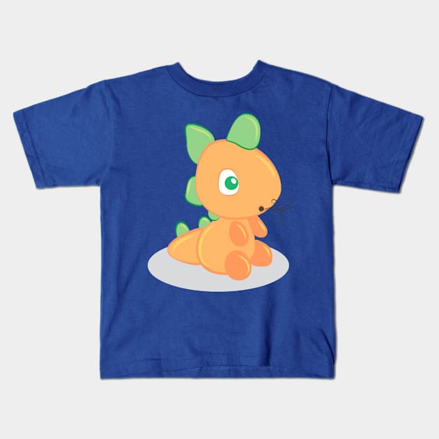 Baby dragon Kids T-Shirt by ASCasanova